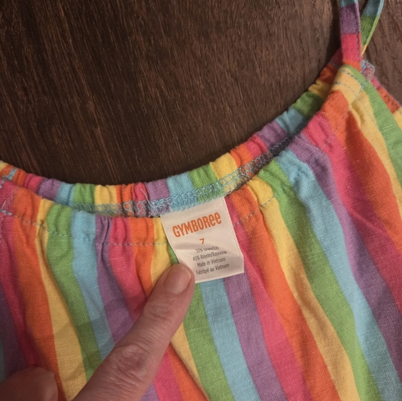 NWT Gymboree Rainbow Striped Casual Dress - Picture 4 of 5